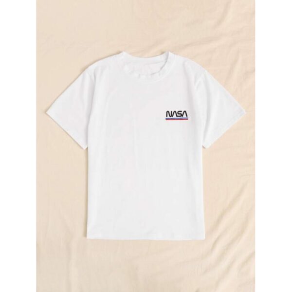 Explosive Letter Print Short-Sleeved T-Shirt Trend - Image 2