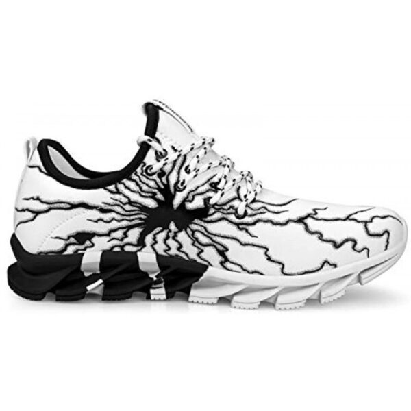 Men's Fashion Sneakers Slip On Tennis Work Shoes Non-Slip Athletic Sports Running Casual Walking Gym Shoes White - Image 3