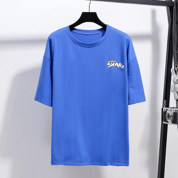Summer New Fat Plus Size Blouse Super Large Size Women's Cartoon Printed Short-Sleeved T-Shirt - Image 3
