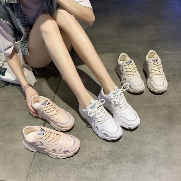 Women New Thick-Soled Sneakers Female Running Shoes - Image 2