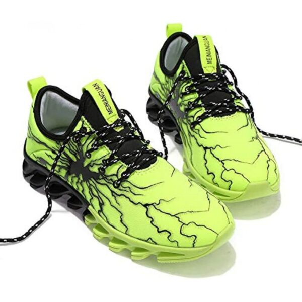 Fashion Men's Sneakers Tennis Running Shoes for Men Green - Image 3