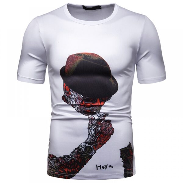 New Abstract Human Figure Digital Printing Men's Short-Sleeved T-Shirt - Image 4