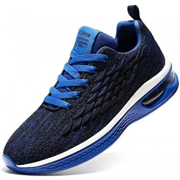 Running Shoes Men's Air Cushion Athletic Gym Tennis Shoes Sneakers Lightweight Walking Shoes Blue
