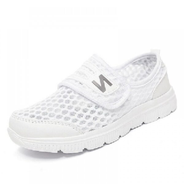 Summer Students New Children's Mesh Shoes Boys' Single Mesh Sports Shoes Girls' Breathable White - Image 4