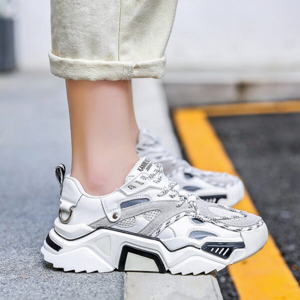 New Women Breathable Round Toe Heightened Thick Bottom Sports Shoes Casual Sports Shoes Women - Image 2