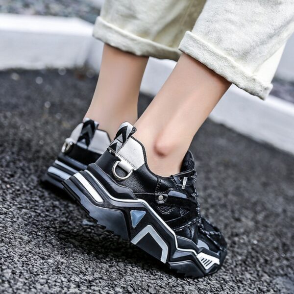 New Women Breathable Round Toe Heightened Thick Bottom Sports Shoes Casual Sports Shoes Women - Image 3