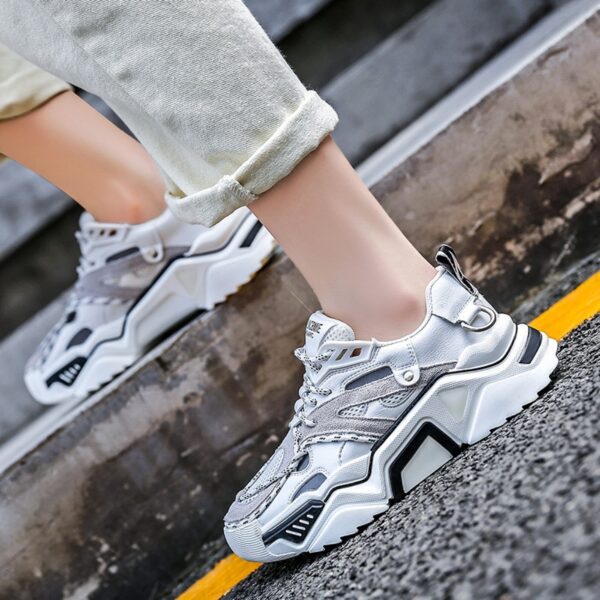 New Women Breathable Round Toe Heightened Thick Bottom Sports Shoes Casual Sports Shoes Women - Image 4