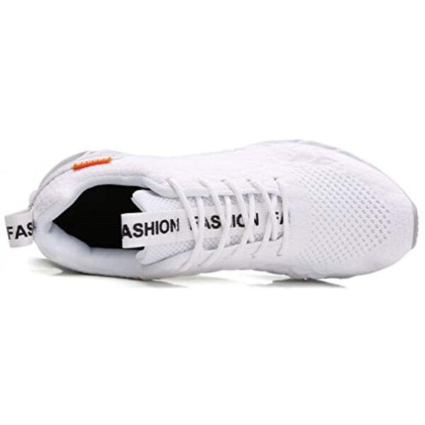 Sport Running Shoes for Mens Mesh Breathable Trail Runners Fashion Sneakers White - Image 3
