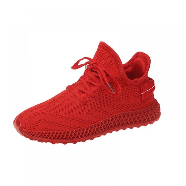 Candy Color Breathable Sneakers Women Summer New Casual Shoes Flying Woven Student Running Shoes - Image 3
