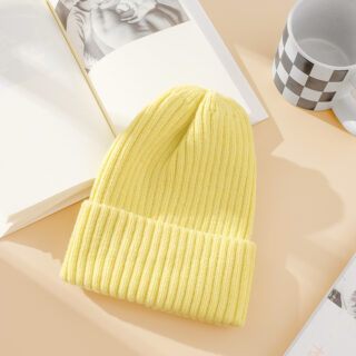 Solid Color Knitted Pullover Beanies