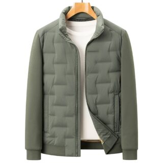 Men's Lightweight Down Jacket Stand Collar Fashion Coat