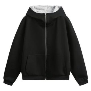 Double-Sided Cardigan Sweatshirt Men's Loose Jacket